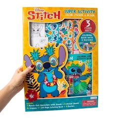 Disney Stitch Super Activity Color Sticker & Design Kit NEW SEALED
