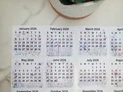 Mini Calendar Stickers with Flowers for Planners and Journals | Monthly Stickers
