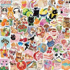Cute 200-Piece Holographic Sticker Pack – Perfect for Scrapbooking Enthusiasts