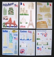 Mrs Grossman Vintage 4×6 inch Laser Cut Travel Sticker Sheets *Your Choice*