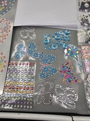 Scrapbooking Lot 42 Page Refills New Stickers, Jewels, And Others