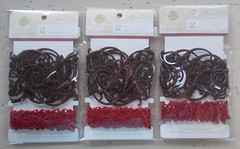 Lot 15 Anna Griffin Scrapbook Embellishments Ribbon Borders Die-Cuts Brads