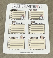 Once More With Love ❤️ Holiday To Do List Sticker Sheet OMWL Stickers