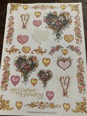 Lot Of PSX Designs Floral & Heart Stickers NEW! Archival Valentines