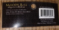 MeLody Ross Designee Collection Artsy Urban 12” Felt Stitched Borders Scrapbook