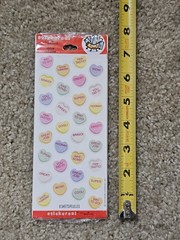 Stickeroni from Hallmark, Valentine’s Stickers, Candy Conversation Hearts