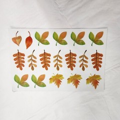 Thanksgiving Stickers Fall Fun Leaves Pumpkin Turkey 12 Sheets