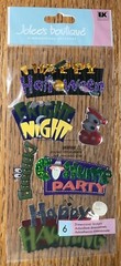 Jolees Spooky Signs Fright Night Costume Party Happy Haunting Halloween Boo Eeek
