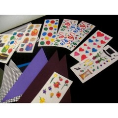 Lot home class pre-cut Triangles, many stickers 29 studio