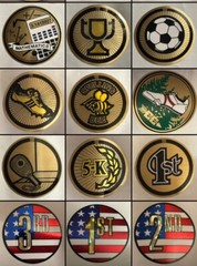 Mylar Sticker 2″ Trophy Craft Party Favor Teacher Scrapbook 5/.99 You Choose