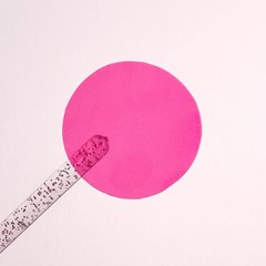 Pink See Through Circle Stickers! – Choose a Size!