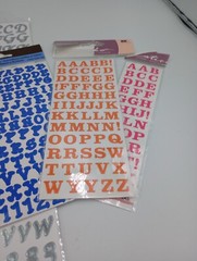 Alphabet Stickers Stamps Lot of 6 Various Brands Packs New Old Stock Sealed