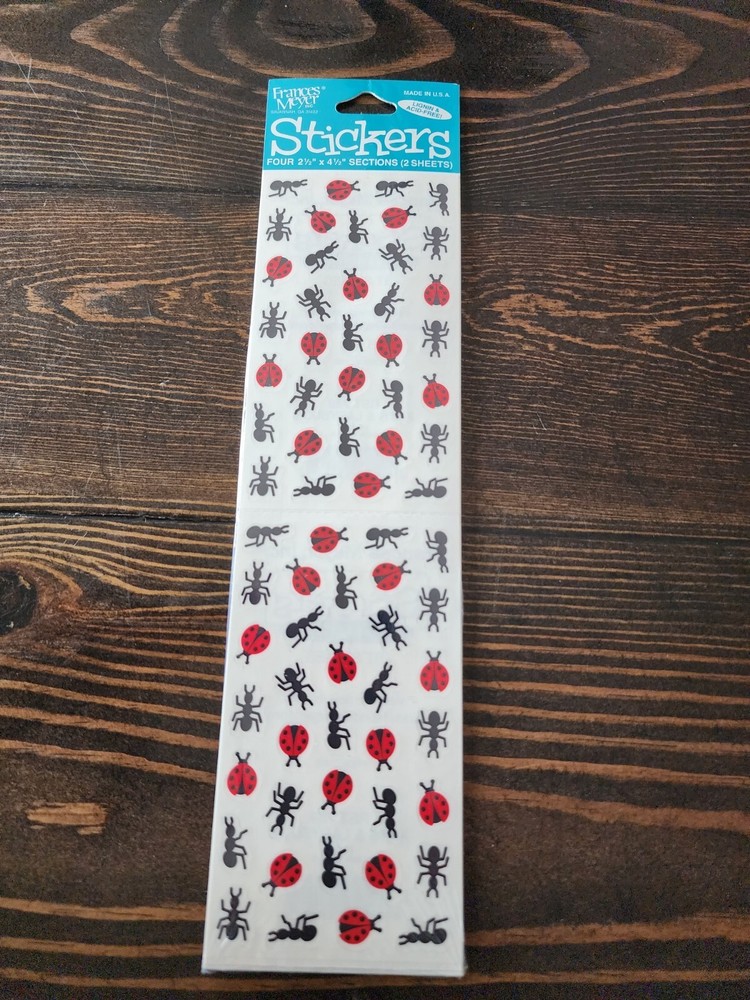 New Vintage FMI Frances Meyer SEALED – Garden Insects Ants Ladybugs Picnic #16