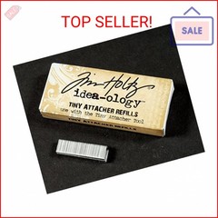 Tim Holtz Idea-ology Metal Tiny Attacher Refills, Box of 1550 Staples, .25 Inche