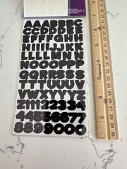 Sticko Autocollant Dimensional 186PC Funhouse Gold Silver Black VP Scrapbooking