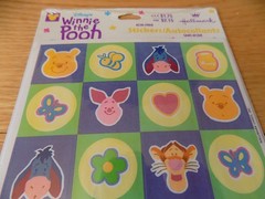 Disney Winnie the POOH Scrapbook Stickers Eeyore Piglet Tigger Hallmark Sealed