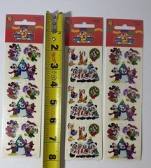Vintage Sandylion Stickers Christmas Mickey Minnie Donald Goofy Pluto Lot Of 3