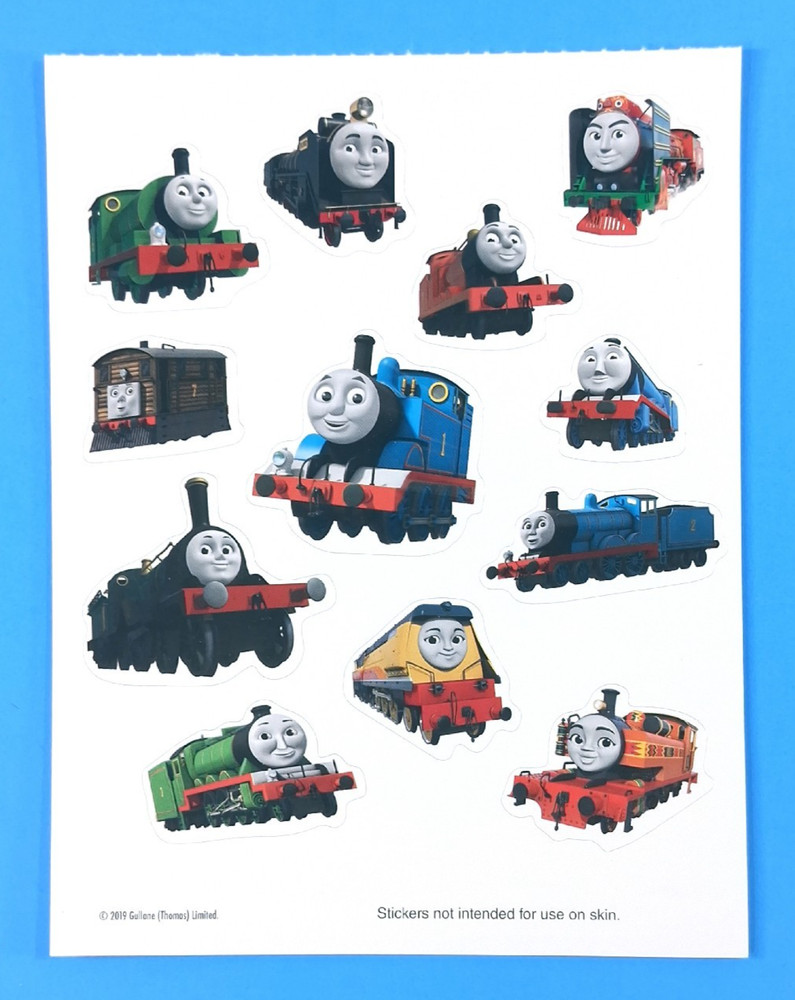 Thomas The Train Sticker Sheet White Background