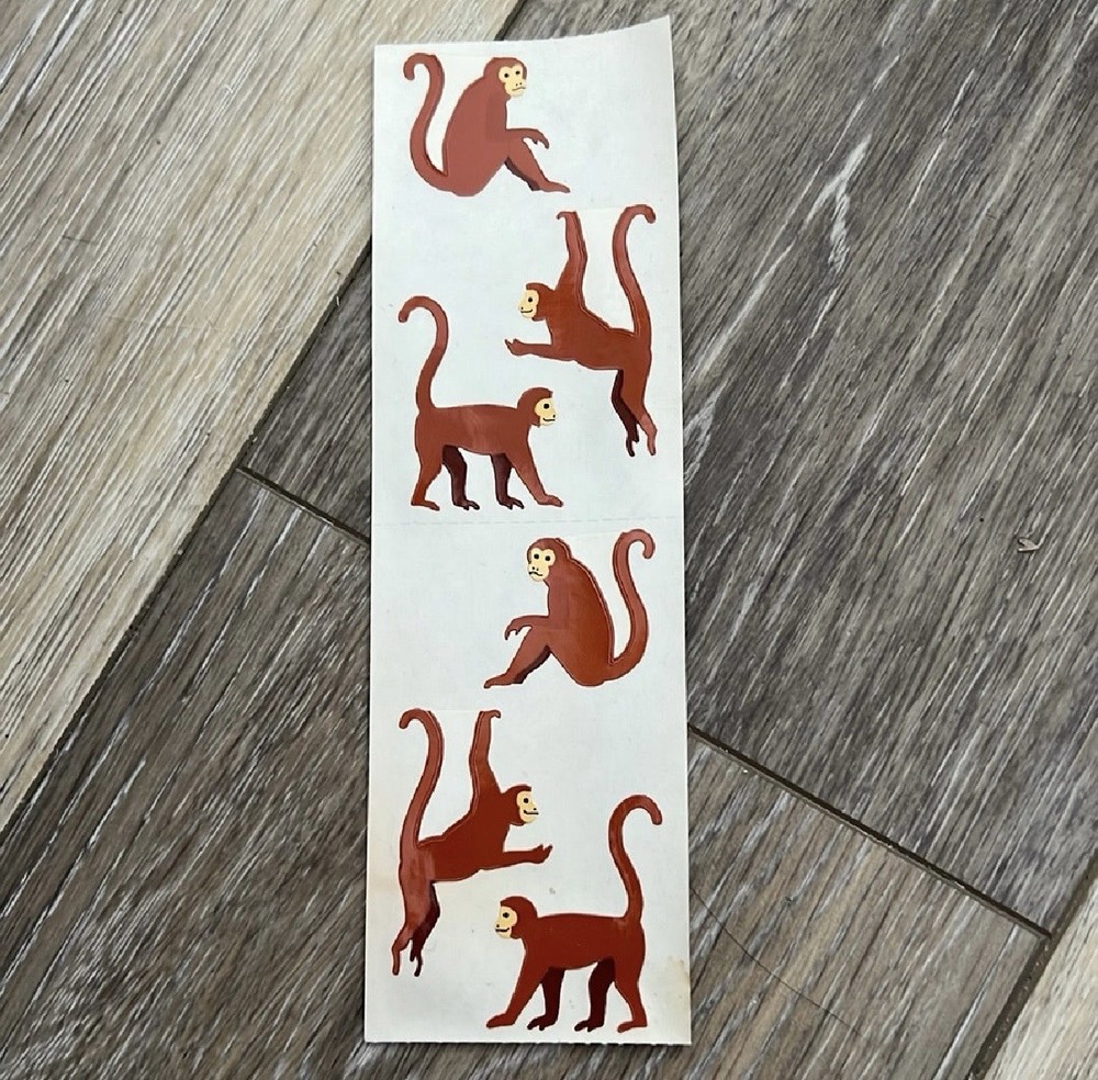 *Mrs. Grossman’s Stickers Animals Monkeys