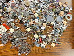 Huge Tim Holtz Lot Of Mixed Adornments,Metal, Embelishments
