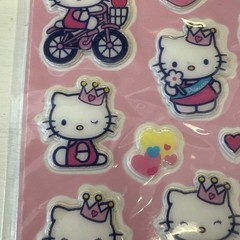 Hello Kitty Crown Stickers Stickety-Doo-Da American Greetings 2005 1 Sheets