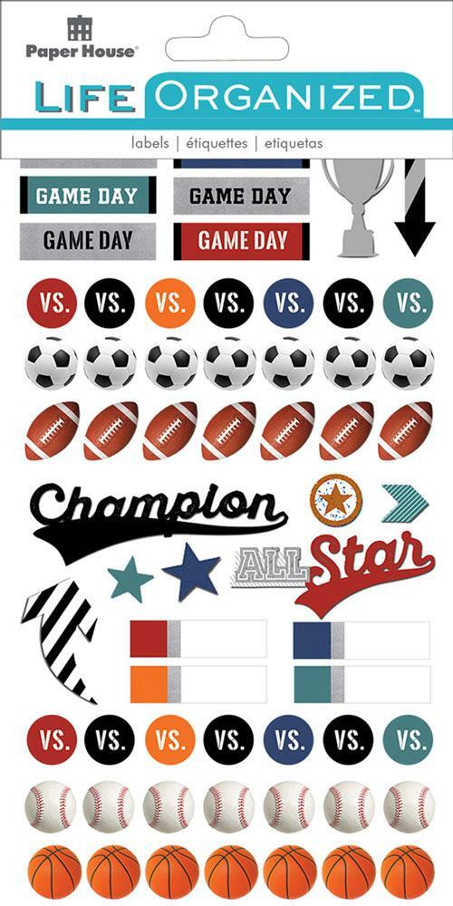 Paper House LIFE ORGANIZED Planner Stickers – SPORTS – 260 pcs