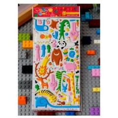 CUTE ANIMAL PUFFY STICKERS Sheet Animal Craft Kids Scrapbook Sticker Sloth Panda
