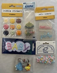 Baby Boy Girl Scrapbooking Lot Embellishments Stickers 6 Packs
