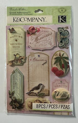 K & Company Dimensional Stickers-Variations-Brenda Walton, Confetti, Happy Tails