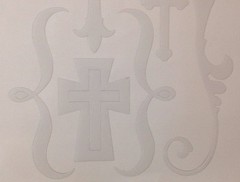 FAITH Plastic Shapes Transparent Stickers(18pc)Fantastic Plastic W/Flair•Crosses