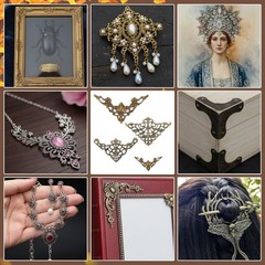 96Pcs Vintage Metal Book Corner Protectors for Scrapbooks and Crafts