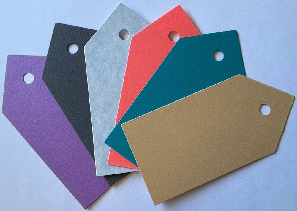 LARGE COLORFUL TAG Die-Cut Embellishments(6pc)Label •Journaling•Gift•Card Making