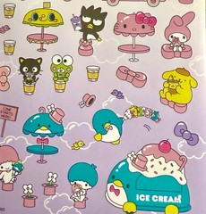 My Melody Pink White Bunny Sanrio Sticker Lot 100+ Stickers Hello Kitty Bakery