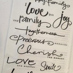 NEW 4 Sheets Deja Views Wonderful Words Rub-Ons Black Words Phrases -G