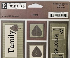 Pebbles Inc Family Tree Cardstock Stickers Tidbits Words Quotes Titles Our Story