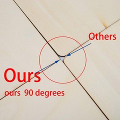 Ruisita 100 Pieces 2 x 3 Inches Unfinished Wood Pieces Rectangle Blank Sharp …