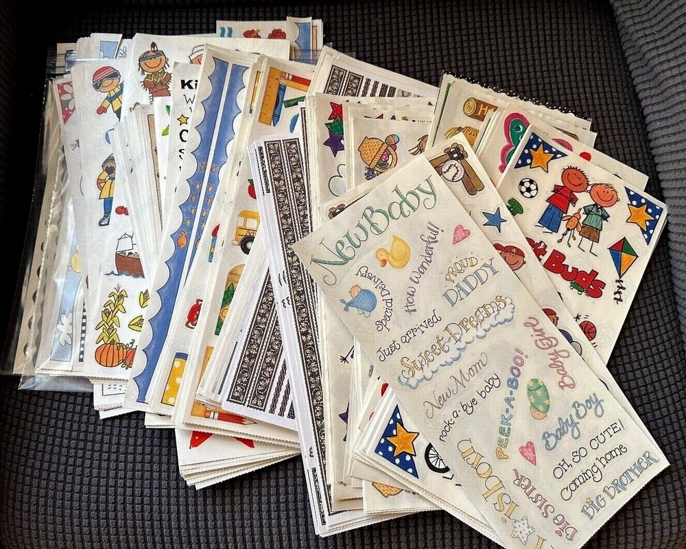 Vintage 12″x5.5″ MAMBI Me & My Big Ideas Stcker Sheets ~ U Pick ~ Lots of Themes