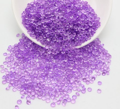 2000 Purple Acrylic 4mm Diamond Confetti Wedding Deco Supplies Table Scatter