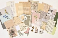Scrapbook Pages Kit Ephemera Papers Images Stickers Frames Junk Journal Cards