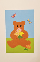Mrs. Grossman’s Sticker Club ~Cute and Cheerful March 2023~ Bear Postcard READ
