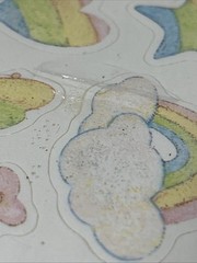Vintage Hallmark Stickers Pastel Rainbows Hearts Cat Cactus Star 4 Sheets 1989