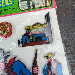 Lone Ranger Puffy Stickers #8158 A 1980 Imperial Top Corporation NEW OLD STOCK