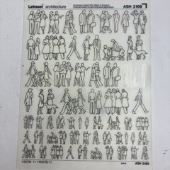 Letraset People ASH 2169 Nearly Complete – 1 Sheet