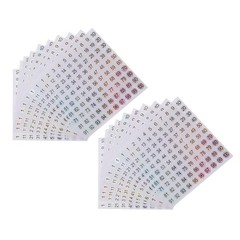 20 Sheets Small Stickers for Labeling Pre Numbered Circle Decals