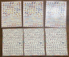 Scrapbook Craft Lot Stickers Embellishments Numbers Letters Borders Seasonal