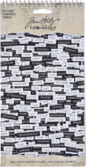Chitchat Word Stickers by Tim Holtz Idea-ology, Black and White Matte Cardstock,