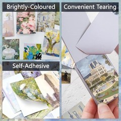 300Pcs Washi Stickers Set for Journaling, Bullet Journal, Planner, DIY Crafts