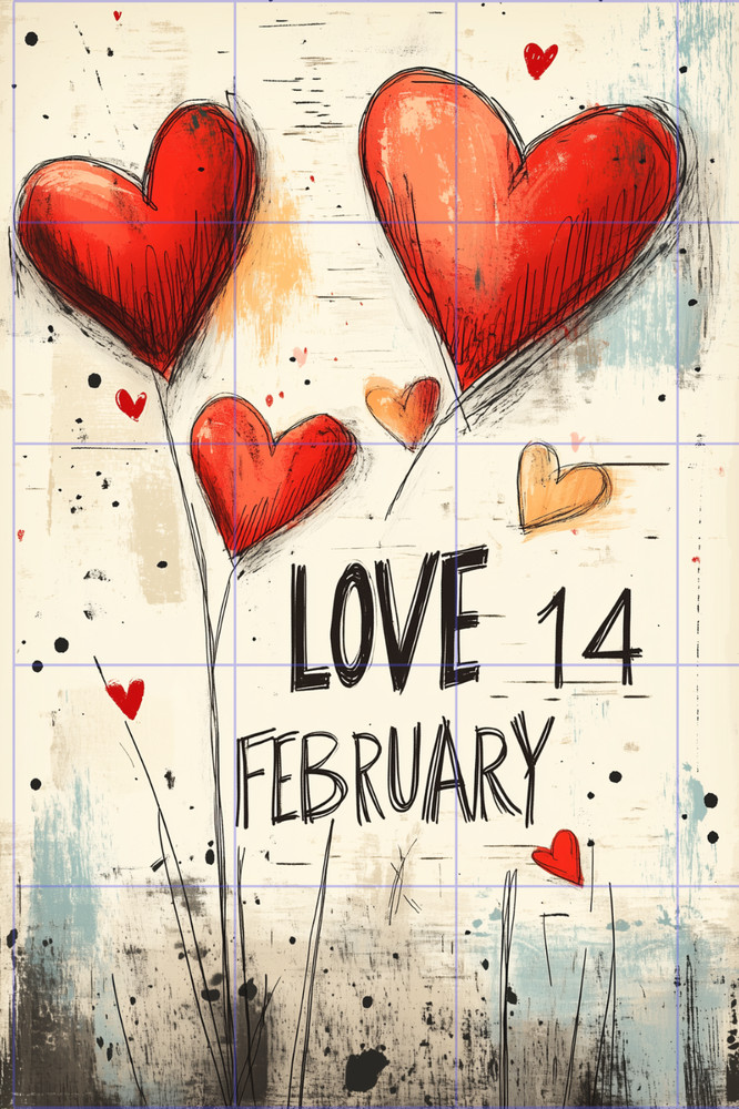 VALENTINES DAY LOVE POSTCARD Scrapbook Card Topper Junk Journal Art Card 4″ x 6″