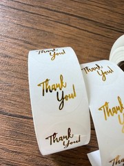 Thank You Sticker Seals 10 pieces Appreciation Labels for Packaging Gift Wrap