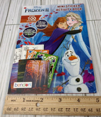 Frozen 2 Mini Sticker Activity Book 100 Stickers Miniature Disney Bendon Kids 7″